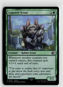 MTG Final Fantasy Loporrit Scout x1 NM Foil - Image 1