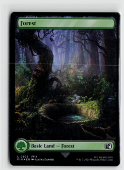 MTG Final Fantasy Forest (306) Foil x1 NM - Image 1