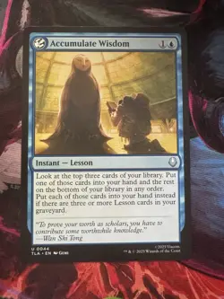 Accumulate Wisdom *Uncommon* Magic MtG x1 Avatar: The Last Airbender - Image 1