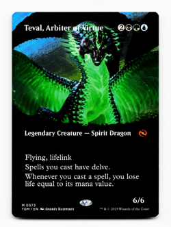 Teval, Arbiter of Virtue (Borderless) - [Tarkir: Dragonstorm] MTG Magic ?????? - Image 1