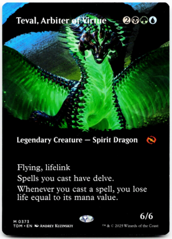 Teval, Arbiter of Virtue (Borderless) - [Tarkir: Dragonstorm] MTG Magic ?????? - Image 3