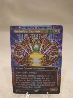 1x Brightglass Gearhulk - Borderless - MTG Aetherdrift - DFT 0348 - daannn - Image 1