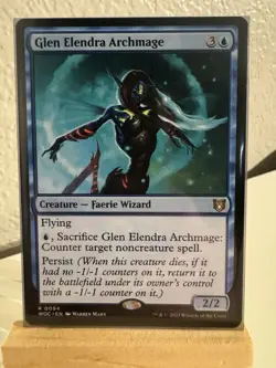 Magic The Gathering-Glen Elendra Archmage. NM. Regular - Image 1