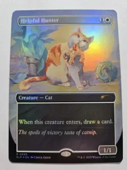 MTG FOIL Helpful Hunter Secret Lair Borderless - Secret Lair #895 - Image 1