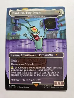 Plankton, Tiny Tyrant Skrelv 1926 Non Foil SpongeBob Secret Lair SLD MTG NM - Image 1