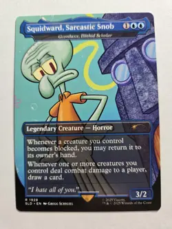 1x Squidward, Sarcastic Snob, Non-Foil, Spongebob Secret Lair Drop, MTG NM - Image 1