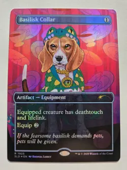 MTG Basilisk Collar (1925) - Rainbow Foil, NM-Mint, English Secret Lair Drop Ser - Image 1