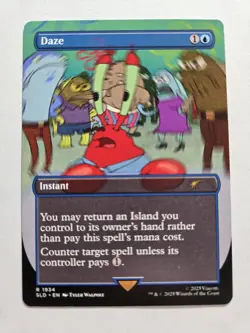 1x Daze, Non-Foil, Spongebob Squarepants Secret Lair Drop, MTG NM - Image 1
