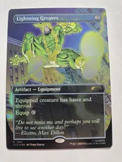 Lightning Greaves 1987 Foil Marvel's Spider-Man: Villainous Plot Secret Lair - Image 1