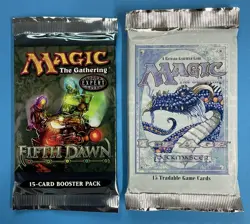 *Lot of 2 Factory Sealed* Magic the Gathering “Fifth Dawn Ice Age Booster Packs” - Image 1