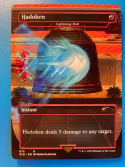 MTG 1x Lightning Bolt (Hadoken) # 675 Secret Lair Drop Magic the Gathering x1 NM - Image 1