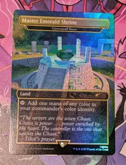 MTG *FOIL* Secret Lair MASTER EMERALD SHRINE (Command Tower) NM - Image 1