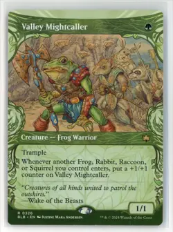 MtG BLB Valley Mightcaller #326 Showcase Non-Foil - Image 1