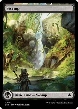 x4 Swamp BLB Bloomburrow MTG 271 FULL ART BASIC LAND M/NM 4x - Image 1