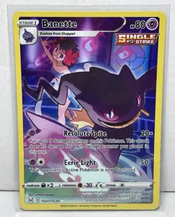 Pokemon TCG Banette TG07/TG30 Swsh11 Lost Origin Trainer Gallery Ultra Rare Holo - Image 1