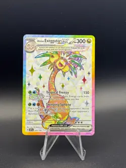 Pokemon Card Alolan Exeggutor ex 225/191 Surging Sparks Full Art Holo Near Mint - Image 1