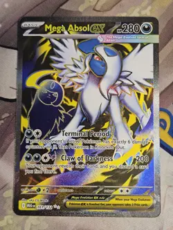 Mega Absol ex 161/132 Mega Evolution Ultra Rare Pokemon TCG NM - Image 1