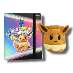Pokemon Prismatic Evolutions Binder & Eevee Pouch Bundle Set (NO PACKS) - Image 1