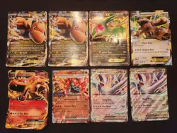 Jumbo Pokemon Lot Of 8 Cards Dragonite Charizard Lugia Ogerpon Flygon Kangaskhan - Image 1