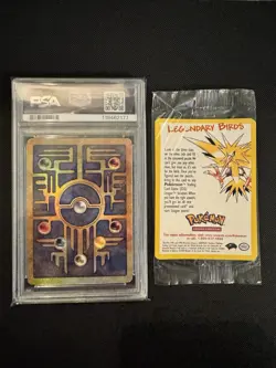 Pokemon Ancient Mew 2000 Movie Promo PSA 9 & Legendary Birds Card (Sealed) - Image 2