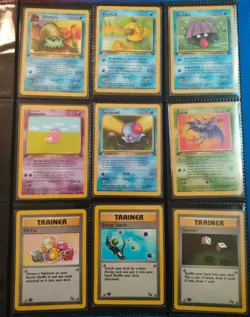 POKEMON SET FOSSIL 1ST EDITION COMMON AND UNCOMMON KABUTO ENG NEAR MINT NO HOLO - Image 4