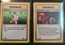 POKEMON SET FOSSIL 1ST EDITION COMMON AND UNCOMMON KABUTO ENG NEAR MINT NO HOLO - Image 5