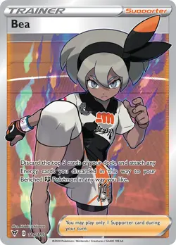 Bea (180/185) Sword & Shield: Vivid Voltage​ - Near Mint Holofoil Pokemon TCG - Image 1