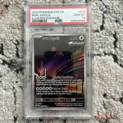 2023 Pokemon Iron Jugulis 216/182 #216 Paradox Rift Illustration Rare PSA 10 Gem - Image 1