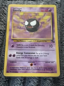 Gastly 033/062 - Non Holo - Fossil - 1999 Pokemon TCG - Vintage - Image 1