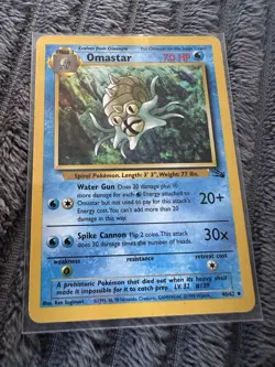 Omastar 040/062 - Non Holo - Fossil - 1999 Pokemon TCG - Vintage - Image 1