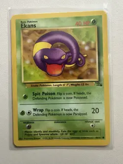 Ekans 046/062 - Non Holo - Fossil - 1999 Pokemon TCG - Vintage - Image 1