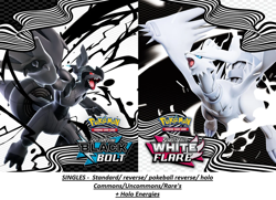 POKEMON - BLACK BOLT & WHITE FLARE - SINGLES - NM/REVERSE/HOLO - PICK!! - Image 1