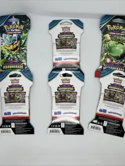 6X Pokemon TCG Scarlet &Violet Twilight Masquerade Sleeved Booster Packs - Image 2