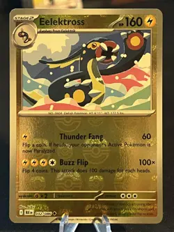 Pokemon TCG Black Bolt Eelektross Master Ball Pattern 032/086 SV - FAST USA SHIP - Image 1