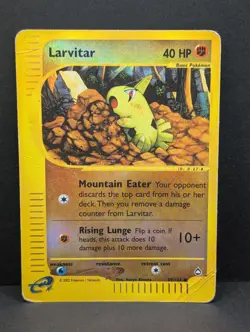Larvitar 089/147 Aquapolis Reverse Holo Ultra Rare Pokemon TCG Nintendo HP - Image 1