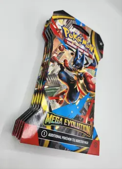 Pokemon TCG Mega Evolution Sleeved Booster Packs x5 Factory Sealed - Image 3