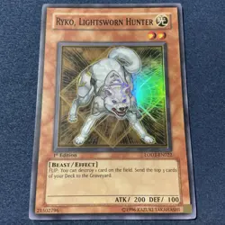 Yugioh Ryko, Lightsworn Hunter LODT-EN022 Super Rare VLP 1ST EDITION - Image 2