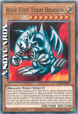 BLUE-EYES TOON DRAGON (Drago Toon Occhi Blu) Comune • LDS1 EN056 • 1Ed • YUGIOH! - Image 1