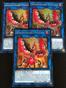 Yugioh Knightmare Phoenix RA03-EN042 1st Collectors x3 (NM) - Image 1