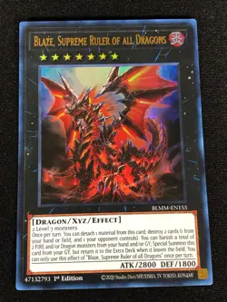 Yugioh Blaze Supreme Ruler of All Dragons BLMM-EN155 1st Ultra (NM) - Image 1