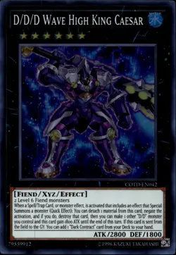 D/D/D Wave High King Caesar NA Unl Ed Super Rare COTD-EN042 Yu-Gi-Oh! - Image 1