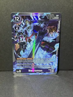 Necromon BT20-079 SR Over the X Digimon Card - Image 1