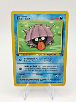 Pokemon Card: Shellder 1st Edition 54/62 Fossil NM - Image 1
