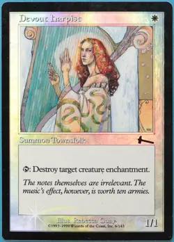 Devout Harpist FOIL Urza's Legacy PLD White Common CARD (209846) ABUGames - Image 1