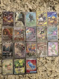 Huge 73 Pokemon Card Lot IR/Full Art/EX/V/SR/SAR - English + Japanese NM LP - Image 1