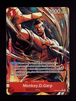 Monkey D. Garp Alt Art OP13-016 - One Piece English Card - Carrying on His Will - Image 1