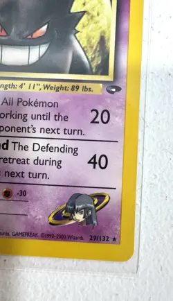 Pokemon TCG Sabrina's Gengar Gym Challenge 29/132 Non-Holo Rare Card - Image 4