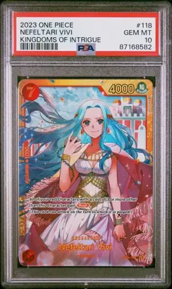 2023 One Piece Card Game - NEFELTARI VIVI OP04-118 SEC - PSA 10 - English - Image 1