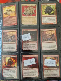 MTG Full Binder with Red Creatures ManaCost 3 Great Value All Rarities and Foils - Image 3