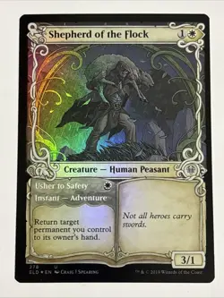 MTG Throne of Eldraine Shepherd of the Flock Showcase Foil 278 NM - Image 1